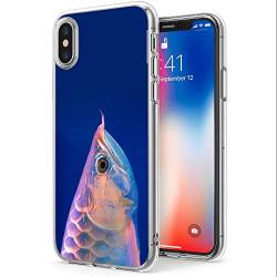 iPhone Xs iPhone X Case, Arowana Shock-Absorption TPU Rubber Bumper iPhone Xs iPhone X Case, Ultra Thin Slim Protective Cover for iPhone Xs iPhone X-Clear