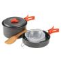 TOMSHOO Camping Cookware Lightweight Pots Pans with Bowls Mesh Set Bag