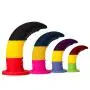 Beauty Molly Rainbow Anal Dildo Liquid Silicone Realistic Horns Dong with Suction Cup Adult Sex Toys, 7 Ounce