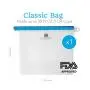 Reusable Silicone Food Storage Bag -Plastic Bag Alternative, Bag For Cooking, Sous Vide, Freezing, Lunch Snack Bag, Sandwich Bag, Airtight Zip Seal Bags (4 Pack) - By ECO-Friendly Kitchenware