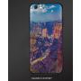 iPhone 6s /6 3D Cell Phone TPU Case Silicone Protective Case Cover for iPhone 6s/6,House Decor,Aerial View of Epic Grand Canyon Activity of River Stream Over Rock Plateau Print,Blue Tan