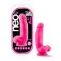 Blush Neo Elite 7 Inch Silicone Dual Density Cock with Balls Realistic Suction Cup Dildo, Sex Toy for Women, Neon Pink