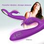 G Spot Rabbit Vibrator with Bunny Ears for Clitoris Stimulation,Rechargeable Quiet Vagina Stimulator with 10 Vibration Modes, Waterproof Dildo Sex Toys for Women and Couples