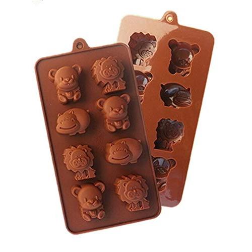 1PCS Hippo Lion Bear Shape Silicone Mold Jelly Chocolate Soap Cake Decorating DIY Kitchenware Bakeware