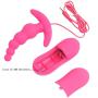 Loveria Vibrating Prostate Massager Anal Sex Toy for men 10-Frequency Vibrating Silicone Butt Anal Plug Vibrator Stimulator(Pink)