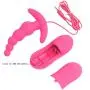 Loveria Vibrating Prostate Massager Anal Sex Toy for men 10-Frequency Vibrating Silicone Butt Anal Plug Vibrator Stimulator(Pink)