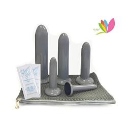 Unisex VuVatech.com Smooth Set of 5 Dilators with Instructions Lubricant and Travel Pouch