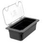 Carlisle 3066103 StorpPlus Third Size Food Pan, Polycarbonate, 4" Deep, Black