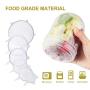 Reusable Silicone Stretch Lids for Bowl,Cup,Pot,Pan,Dish, Food Covers,Flexible Silicone Lids Food Wrap Apply to All Kinds of Food Storage Container