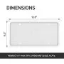 Rightcar Solutions Flawless Silicone License Plate Frame - Rust-Proof. Rattle-Proof. Weather-Proof. - White