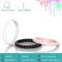 Zollen 12 Packs Silicone Wedding Rings for Women, Thin Braided Rubber Wedding Bands Stackable Ring, Hypoallergenic Silicone