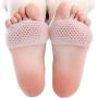 Metatarsal Pads 4 Pcs Ball of Foot Cushions for Rapid Pain Relief -Soft Sole Soft Gel Ball
