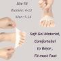 Metatarsal Foot Pads for Women 3 Pairs , Gel Breathable Anti-Slip Transparent Soft Honeycomb Ball of Foot Cushions for Women Metatarsal Cushions