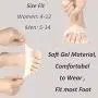 Metatarsal Pads for Women, 3 Pairs Transparent Breathable Gel Metatarsal Cushions, Metatarsal Foot Pads for Pain Relief Ball of Foot Cushions