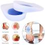 Silicone Gel Heel Cups for Heel Pain - Heel Protectors Shoe Inserts Women for Plantar Fasciitis, Sore Heel Pain, Bone Spur and Achilles Pain - Heel Pads and Heel Cushions Support 3 Pairs (Small)