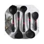 Premium Quality Silicone Cooking Tool Sets Kitchen Cooking Utensils Kitchenware Cookware/Turner Colander Strainer Soup Spoon,Red 5Pcs