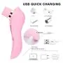 Women Waterproof Multi Speed Tongue Vibrate Sucking Toy Oral Simulator for Adult Toys, Green Safe, No Toxic Side Effects