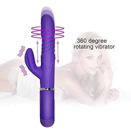 Achyoop Ví-bratórs 36 Puls 6 Modes Silicone Rabbit Ví-bratór 360 Degrees Rotating and Thrusting G-Spot Ví-bratór Adult Sexn Toys for Women Pleasure Love