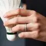ThunderFit Thin and Stackable Silicone Rings, 8 Rings / 4 Rings / 1 Ring - Silicone Wedding Bands for Women - Diamond Pattern