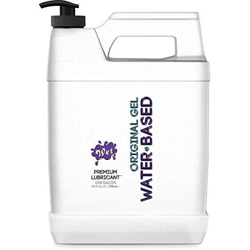 Wet Water Based Original Personal Lubricant One Gallon, 128 oz