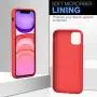 MoKo Compatible with iPhone 11 Case, Shockproof Slim Fit Liquid Silicone Gel Rubber Protective Case Soft Touch Back Cover Fit Apple iPhone 11 6.1 inch 2019 - Red
