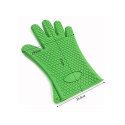 Vakiko Non Slip Kitchen Mitts, Silicone Waterproof Novelty Kitchenware Microwave Gloves Grip and Convenient Hanging Loop (2 Pcs)