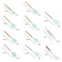 Kitchen Cooking Utensils - Silicone Wood Handle Kitchenware Set - Nonstick Cooking Spoon Shovel Kitchen Spatula - Kitchen Gadget Set, 11 Piece Set