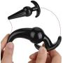 EDYellow 4Pcs Comfortable Silicone Trainer Set Massager for Men and Women(Black)