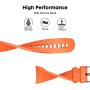 NotoCity Compatible Samsung Gear Fit2 Pro Band Solft Silicone Gear Fit2 Watch Strap for Samsung Gear Fit2 Pro Smartwatch Bans(Orange, Large)