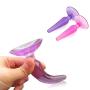 OUBAO 2019 Silicone Anal Butt Plug G-Spot Jelly Dildo Sex Toys (Random)