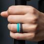 ThunderFit Womens Thin Swivel Rings, 10 Rings / 8 Rings / 4 Rings / 1 Ring - Stackable Silicone Wedding Rings - 2.5mm Wide - 2mm Thick