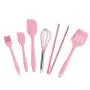 Gwjs Silicone Kitchenware, Nonstick Spatula Silicone Spatula Set Kitchen Gadget Kitchen Tools-six-piece Set 29.6cm(11.6inch)