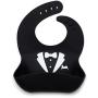Kids N Such Baby Bibs for Boys 3 Pack - 100% Food Grade Silicon - Waterproof with Food Catcher - Easy Clean - Anti Bacterial, Anti Microbial, Dishwasher Safe - Cute Designs for Your Baby Boy