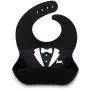 Kids N Such Baby Bibs for Boys 3 Pack - 100% Food Grade Silicon - Waterproof with Food Catcher - Easy Clean - Anti Bacterial, Anti Microbial, Dishwasher Safe - Cute Designs for Your Baby Boy