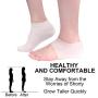 Invisible Height Increase Insole Unisex Silicone Heel Protector Insoles Shoe Inserts Pads Pain Relieve 6cm/2.36in