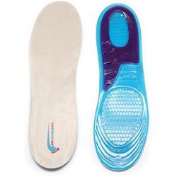 Foot Relief Soft Silicone Sports Gel Insoles, Insert Pad (L (8~13 US Mens))