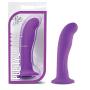 6&quot Platinum Silicone Dildo - G Spot Stimulating Curved Dong - Suction Cup Harness Compatible - Sex Toy for Women - Sex Toy for Adults (Purple)