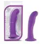 6" Platinum Silicone Dildo - G Spot Stimulating Curved Dong - Suction Cup Harness Compatible - Sex Toy for Women - Sex Toy for Adults (Purple)