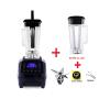 Automatic Digital Smart Timer Program 2200W Heavy Duty Power Blender Mixer Juicer Food Processor Ice Smoothie Bar Fruit,Black Jar Full Parts,Uk Plug