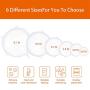 Silicone Stretch Lids,6 Pack Reusable Durable and Expandable Lids to Keep Food Fresh,Fit Various Sizes and Shapes of Containers Food Covers or Bowl Covers,6 Sizes, White