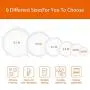 Silicone Stretch Lids,6 Pack Reusable Durable and Expandable Lids to Keep Food Fresh,Fit Various Sizes and Shapes of Containers Food Covers or Bowl Covers,6 Sizes, White
