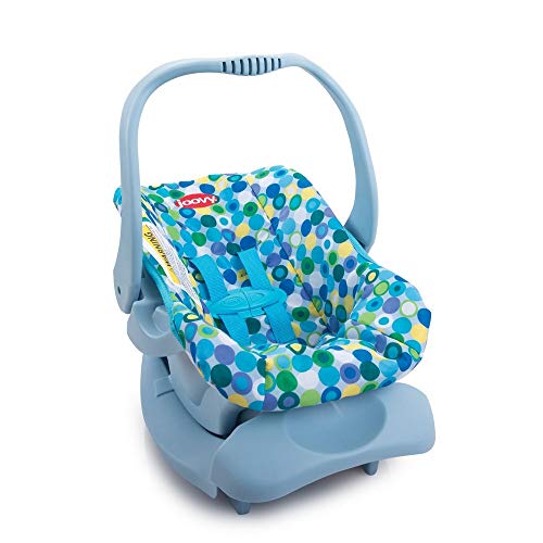 Doll Toy Car Seat - Blue Dot