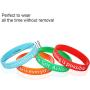 36 Pieces Motivational Bracelets Silicone Wristbands Inspirational Bands with Inspirational Messages for Studying Competing Working, 6 Styles (Style Set 1)