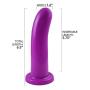 Silicone Suction Cup Dildo Curved for Vaginal and Anal Penetration Sex Toy