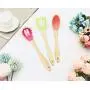 JunbosiKitchenware, Silicone Tool, Wooden Handle, Shovel Spoon, Kitchen Set, 6 Sets, Heat-Resistant Silicone Kitchenware