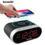 Sharp SPC679A - Alarm with Wireless Charging - Qi Certified - USB Charging for 2nd Device!