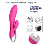 Sexovibe 2019 Wonderful Gift Full Silicone Massager Toy 7 Frequency Wand Vǐbrantor for Women Cordless Rechargeable Rabbit Stick 100% Secret Packing