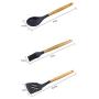 Bonwete wooden handle silicone kitchenware flexible heat-resistant silicone scraper