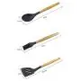 Bonwete wooden handle silicone kitchenware flexible heat-resistant silicone scraper