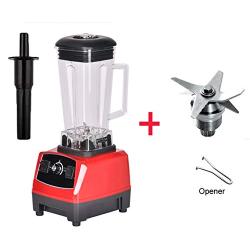 Eu/Uk/Us/Au Plug 3Hp 2200W 2L Commercial Grade Professional Ice Smoothie Blender Mixer Juicer Food Processor 220V/110V,Red Blades And Tool,Eu Plug